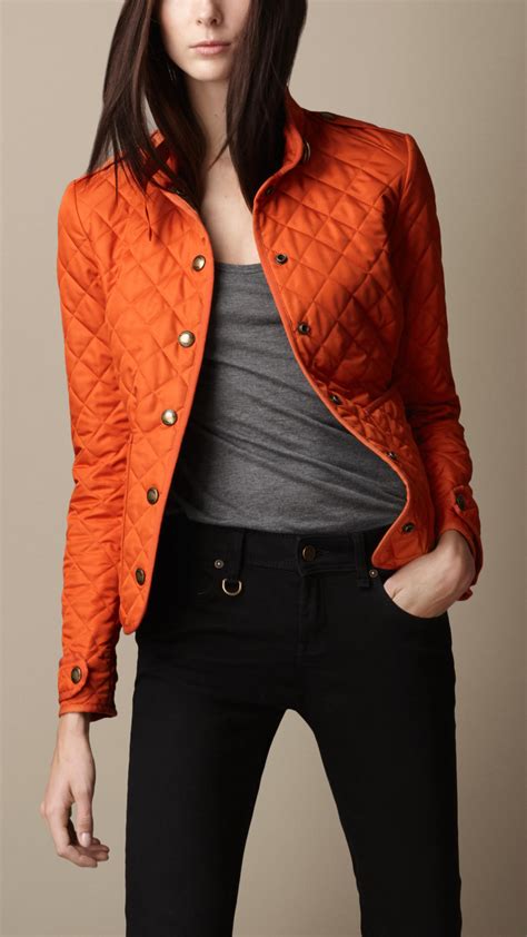 jacke orange burberry|burberry ladies jackets.